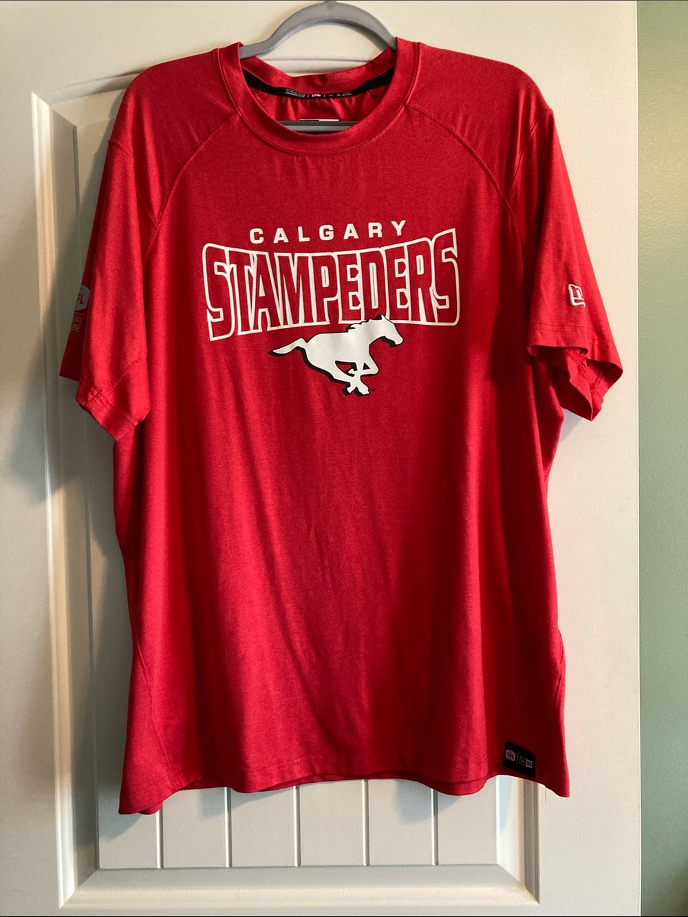 New Era Calgary Stampeders Red Short-Sleeve Tee